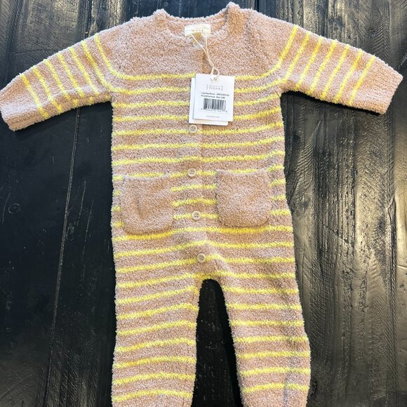 7 AM Enfant Stripe Teddy Romper / 3-6 months - Picture 3 of 4
